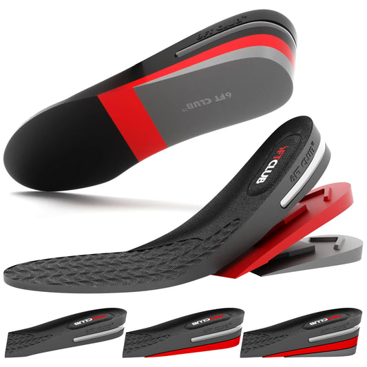 6FT Original Advanced Height Increase Insoles 2.36 Inches (6CM) 3 Layer Air Cushion Comfort Support Discreet Elevation Enhancer Boost Shoe Lifts Taller All Day